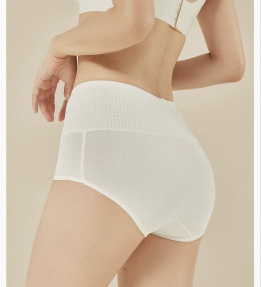 【内裤天花板❗】7A本色原棉内裤    超自然0印染、无Jia醛、无荧光剂！7A级抑Jun❗ 16cm加长裆部，给足私处❀安全健康感 原棉高弹舒适不勒  （ 中腰和高腰款可选~~） 商品图5