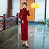 冬款加厚水貂绒长款时尚显瘦复古高档旗袍SYG-767 商品缩略图0