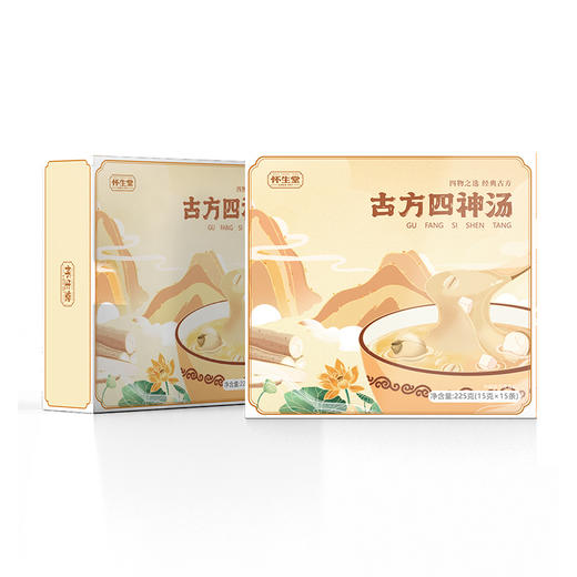 怀生堂古方四神粉，四物之选食材药食同源，健脾祛湿养颜！每盒225g(15g*15条) 商品图6
