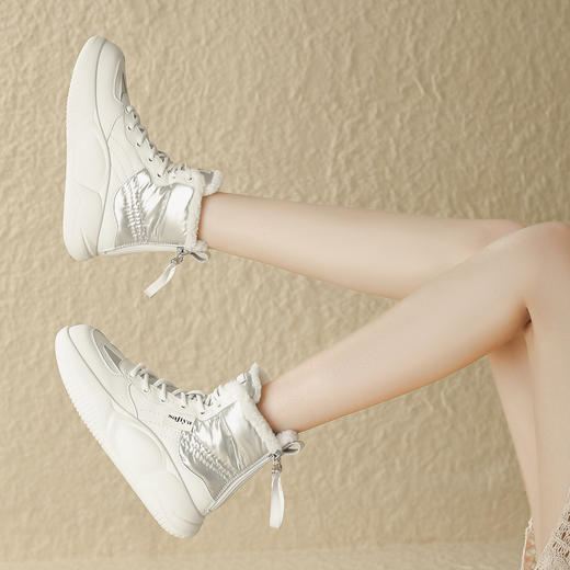 品质好货 | Safiya/索菲娅2023秋冬羊羔绒系带户外雪地靴 SF3411A709 商品图7