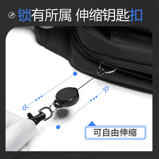 维多利亚旅行者潮流潮流机车运动腰包单肩包斜挎包邮差包5055 商品图7