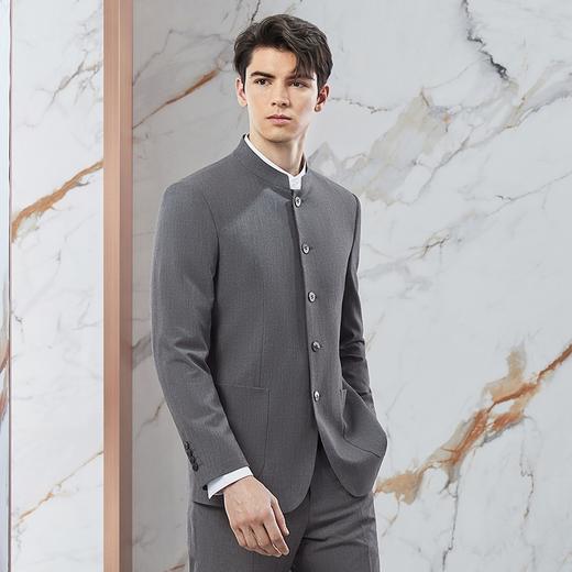 柒牌男士西服套装2024春季新款商务休闲简约立领中青年西装中山装	126C70740 商品图1