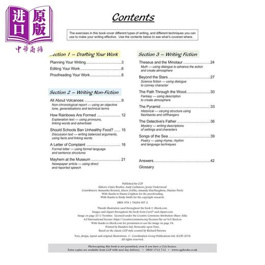 【中商原版】英国CGP KS2 English Writing Targeted Question Book - Year 6 商品图1