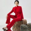 IWY/扶摇系列 新中式国风红色西装外套女年会主持套装秋冬高端改良唐装西服FYC238+FYP239 商品缩略图5