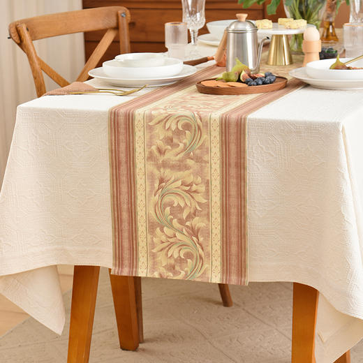 复古藤蔓桌旗轻奢高端田园复古茶几桌旗 商品图1