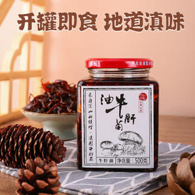 滇园 油牛肝菌500g 云南特产 下饭菜 即食蘑菇 油菌子