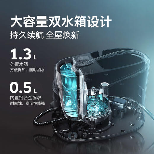 KARCHER德国卡赫 蒸汽拖把 家用高温高压蒸汽清洁机 厨房油烟机空调清洗机 拖地洗地机杀菌除螨 SC 5D 商品图3