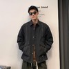 徐太浪高级感黑色方领夹克男春秋潮牌美式休闲宽松拼接口袋外套潮 商品缩略图0
