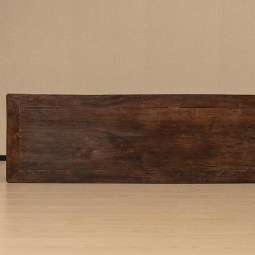 清中期 红木束腰马蹄腿花卉纹条桌 商品图2