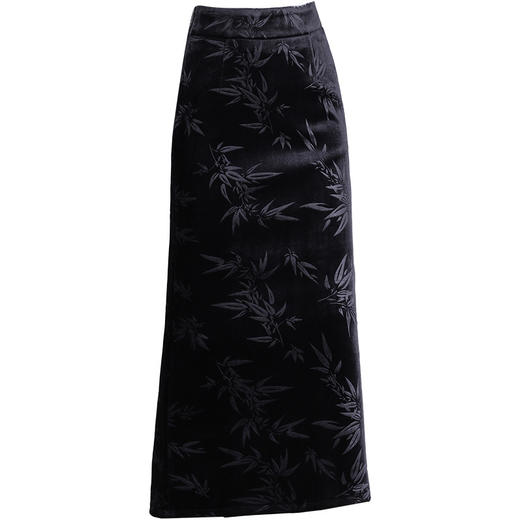 复古提花半身裙，时尚气质金丝绒高腰长裙新款中长裙MYX-ZY-1267-Y 商品图3