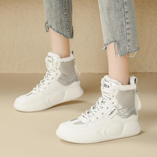 品质好货 | Safiya/索菲娅2023秋冬羊羔绒系带户外雪地靴 SF3411A709 商品图4