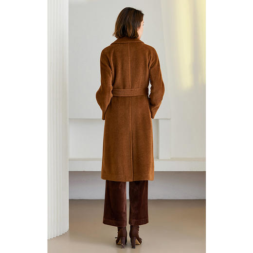 乔万尼羊驼毛羊毛长款大衣高级感ET4A842 商品图4