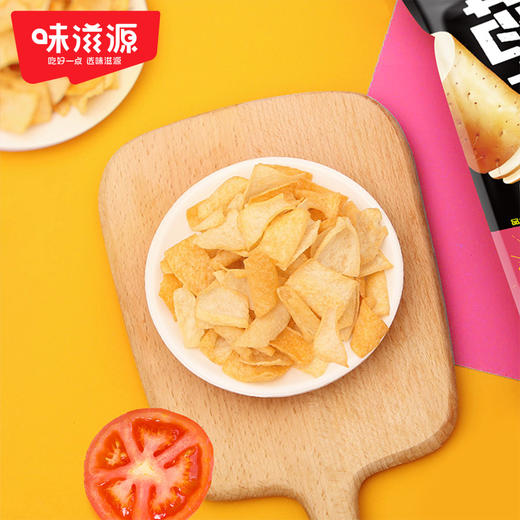 味滋源山药薄片脆片薯片网红零食小包装35g*10包袋休闲食品香葱味 商品图8