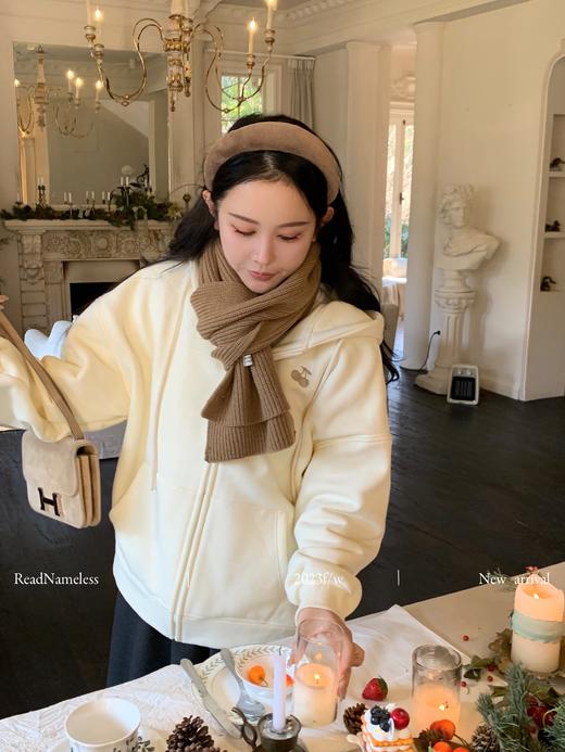 Read Nameless /樱桃奶白拉链卫衣 商品图6