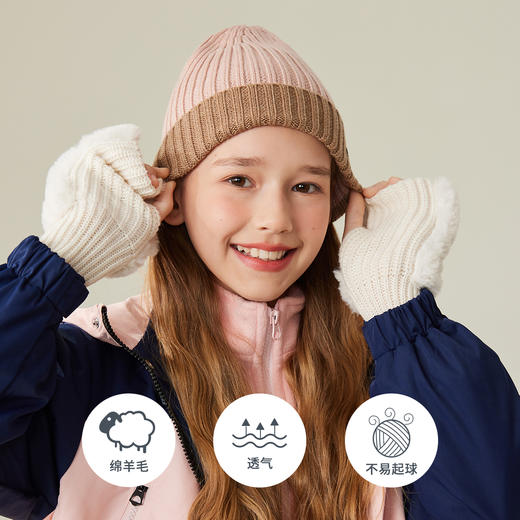 【翻边双色针织帽】男女同款 ❗英氏YeeHoO品牌秋冬帽子系列 商品图0