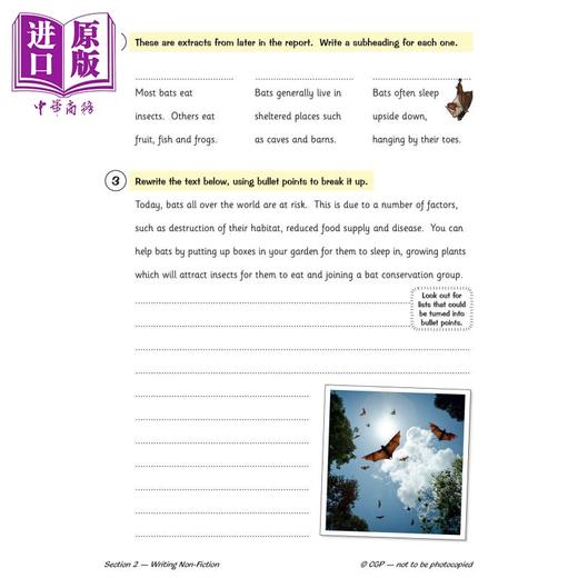 【中商原版】英国CGP KS2 English Writing Targeted Question Book - Year 5 商品图3