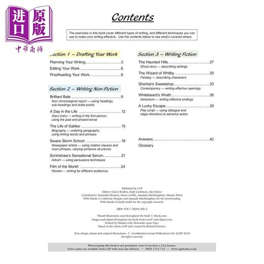 【中商原版】英国CGP KS2 English Writing Targeted Question Book - Year 5 商品图1