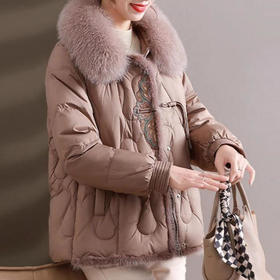 ALBB-中年妈妈冬装棉袄2023新款中老年女款新中式中国风洋气短款外套装