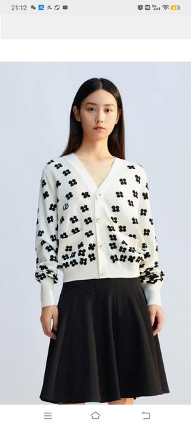 3F玖姿24春四叶草开衫