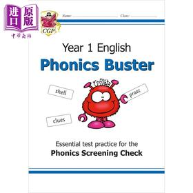 预售 【中商原版】英国CGP KS1 English Phonics Buster - for the Phonics Screening Check in Year 1