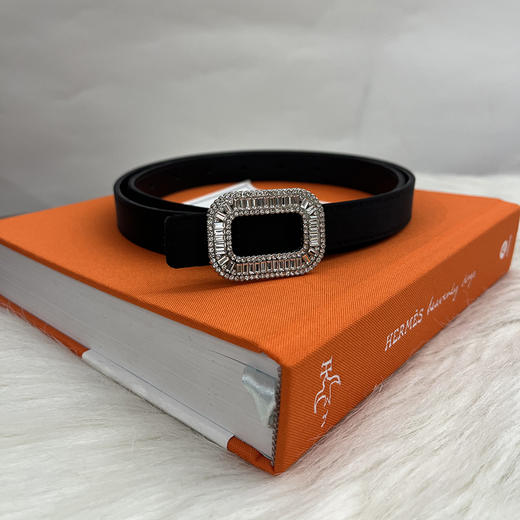 【可可推荐】R V方扣腰带 绸缎质感 配饰佰搭 宽细可选 商品图5