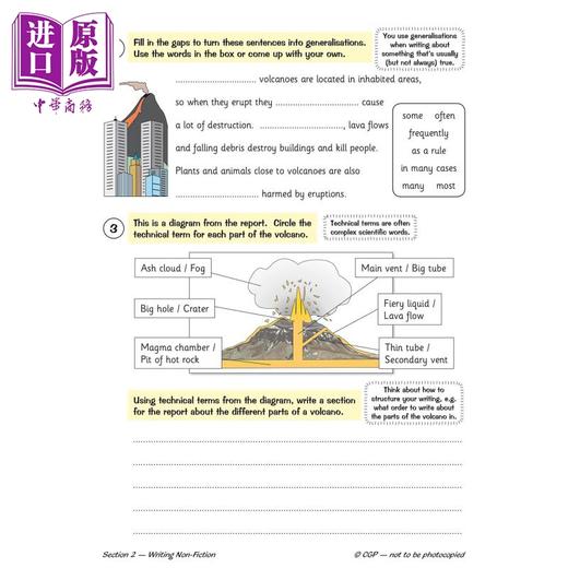 【中商原版】英国CGP KS2 English Writing Targeted Question Book - Year 6 商品图3