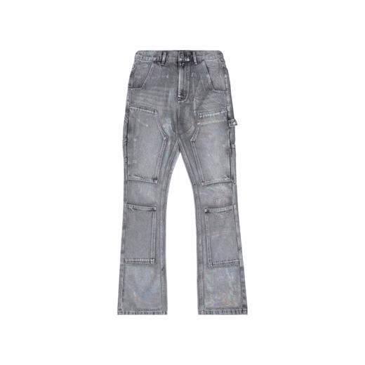 D.Desirable幻彩双膝堆堆微喇牛仔裤 商品图0