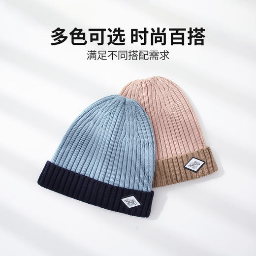 【翻边双色针织帽】男女同款 ❗英氏YeeHoO品牌秋冬帽子系列 商品图5