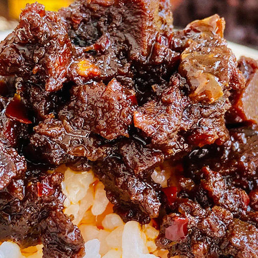 鸿兴源1913香辣牛肉酱/香菇酱 168g*6罐装 香辣味 拌饭酱 商品图3