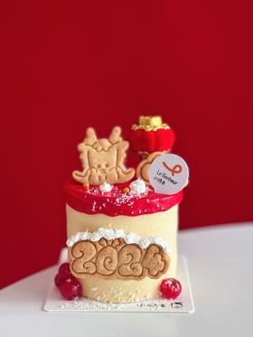 万事兴龙·芒果米布丁奶糕（红色奶油易染色  介意勿拍）