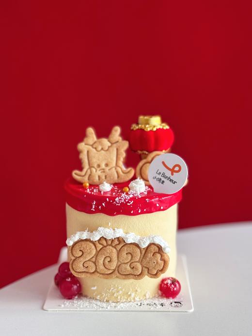 万事兴龙·芒果米布丁奶糕（红色奶油易染色  介意勿拍） 商品图0