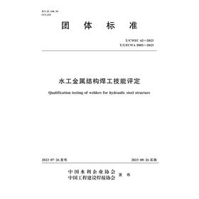 T/CWEC42-2023水工金属结构焊工技能评定（团体标准）