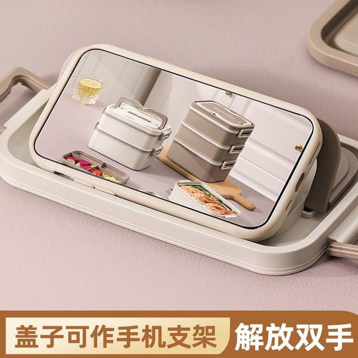 不锈钢多层饭盒上班族带盖便当盒防溢防漏可微波炉餐盒 商品图5