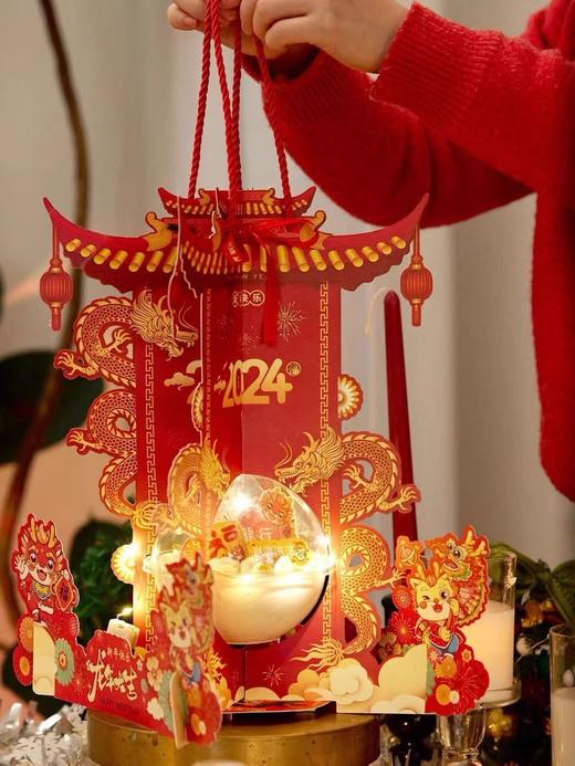 中式新年仿古屋檐蛋糕（夹心有草莓，芒果，奥利奥，巧克力脆脆四选一）插件随机。 商品图1