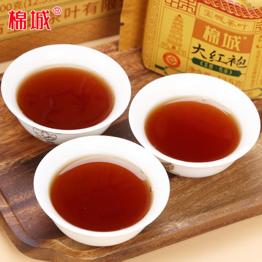 【新品上市，欢迎尝鲜】宝城棉城大红袍茶叶500克罐装礼盒装浓香型乌龙茶岩茶A706 商品图3