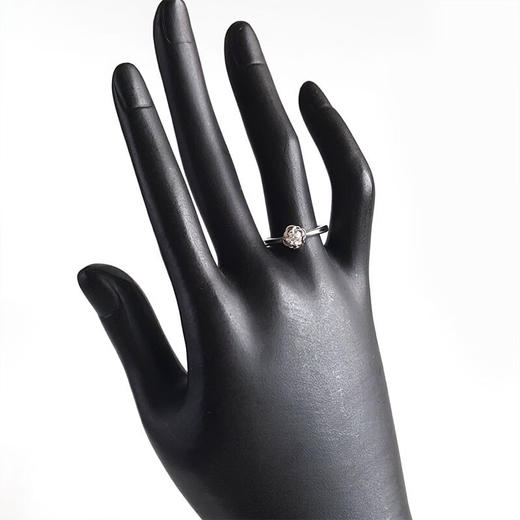 【天然正品】周大福AU750白金钻石戒指0.30克拉H SI  14.5号（戒圈可改）230823JJ04 商品图5