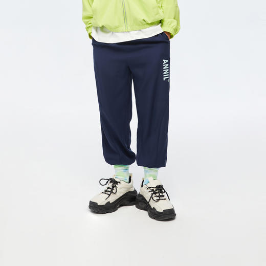 男女童弹力休闲运动单裤长裤裤子春季新款安奈儿童装童装小程序专享EM416062 商品图1