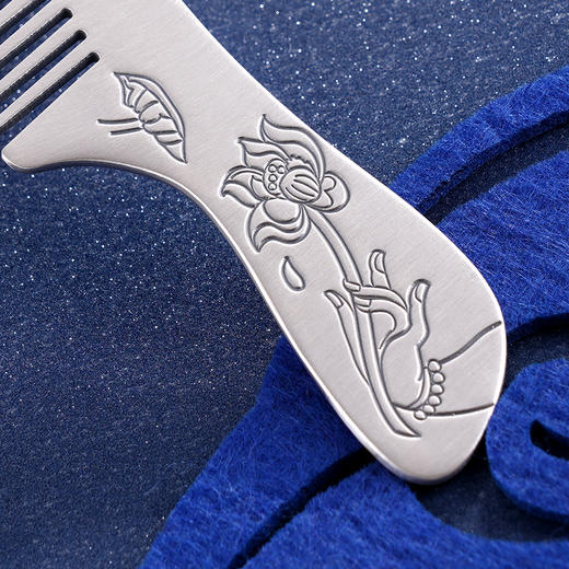 子佩集S999银【神莲仙华】梳子【YH06402003-4】2312 商品图2