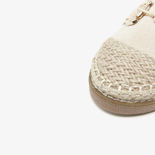 西遇一脚蹬渔夫鞋女新款冬季法式金扣乐福鞋平底加绒毛毛鞋V0034436 商品图5