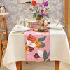 水仙百合印花桌旗轻奢高端田园复古茶几桌旗 商品缩略图0