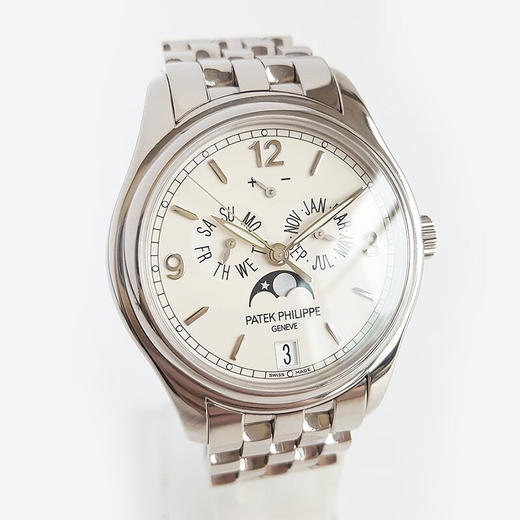 【95新正品】百达翡丽复杂功能时计系列18k白金年历动储显示自动机械机芯男款 5146/1G-001  210823NJ04 商品图2