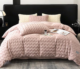 【专柜-多样屋】多样屋牛奶绒四件套保暖加厚床单床笠被罩被套绒绒床单