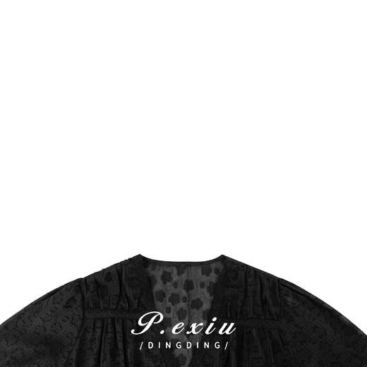 03-3潘依绣丁丁宠粉【花开朵朵】夏季气质花朵刺绣短袖衬衣 SH0805 商品图2