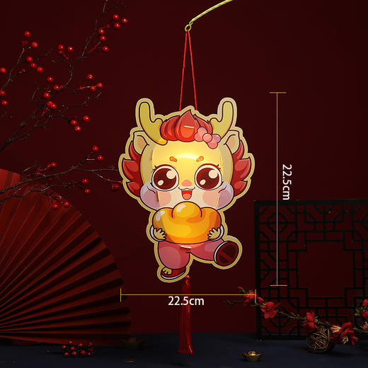 【多种款式，随心选择！】龙年手提灯笼PVC发光灯笼，儿童手工DIY材料包新年装饰品年货，寓意丰富 乐过新春！ 商品图13
