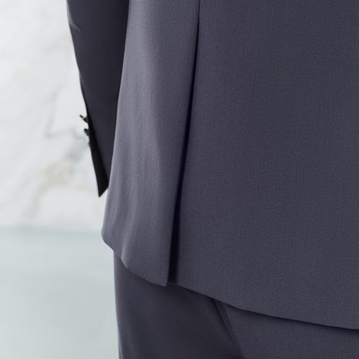 柒牌西服套装男士春季新款商务正装平驳领灰色新郎结婚礼服两件套	126C70970 商品图2