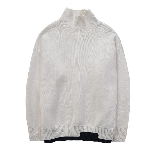 徐太浪套头半高领毛衣男秋冬加厚保暖美式宽松内搭高领打底衫上衣 商品图4