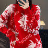 AVANN 新年款十二针加厚安迪绒全身提花圆领毛衣JR-533 商品缩略图7
