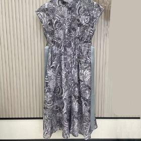 01-1 潘依绣丁丁宠粉 定制带腰带印花连衣裙  20780T