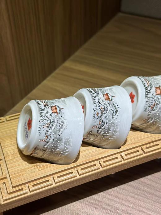 景德镇陶瓷 国瓷红叶 8头手绘雪景茶具 商品图4