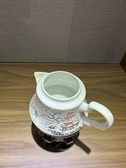 景德镇陶瓷 国瓷红叶 8头手绘雪景茶具 商品图3